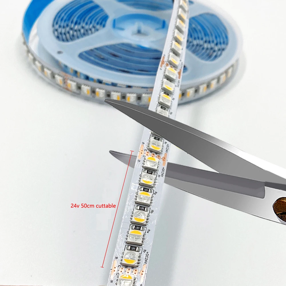 12 В 24 SMD5050 120 светодисветодиодный s/M RGBW RGBWW RGB + белый теплый 4 в 1 Светодиодная лента