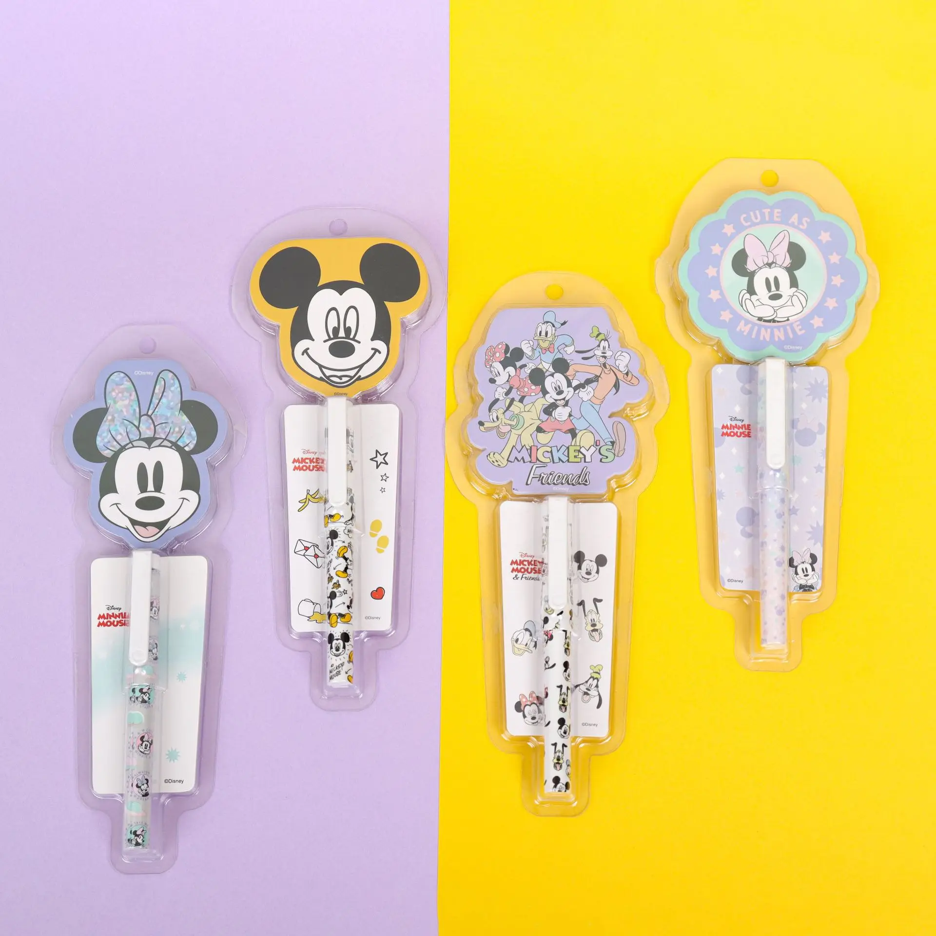 

Genuine Disney Ballpoint Pen Mickey Snow White Notebook Set Girl Cartoon Sticker Gel Pen Note Stationery Set Learning Gift