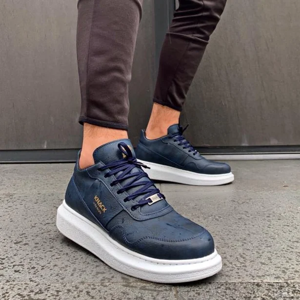 

Knack High Bottom Men Casual Shoes 040 Navy street Fashion Spring Summer Casual Street Style Style Ikon
