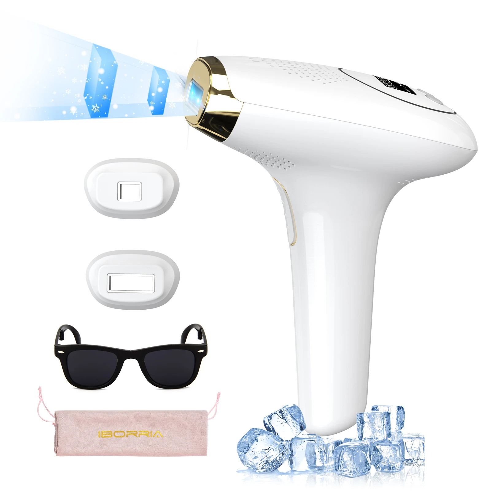 Flashes Strong Energy Permanent IPL Ice Cold Hair Removal Device 510K Approved