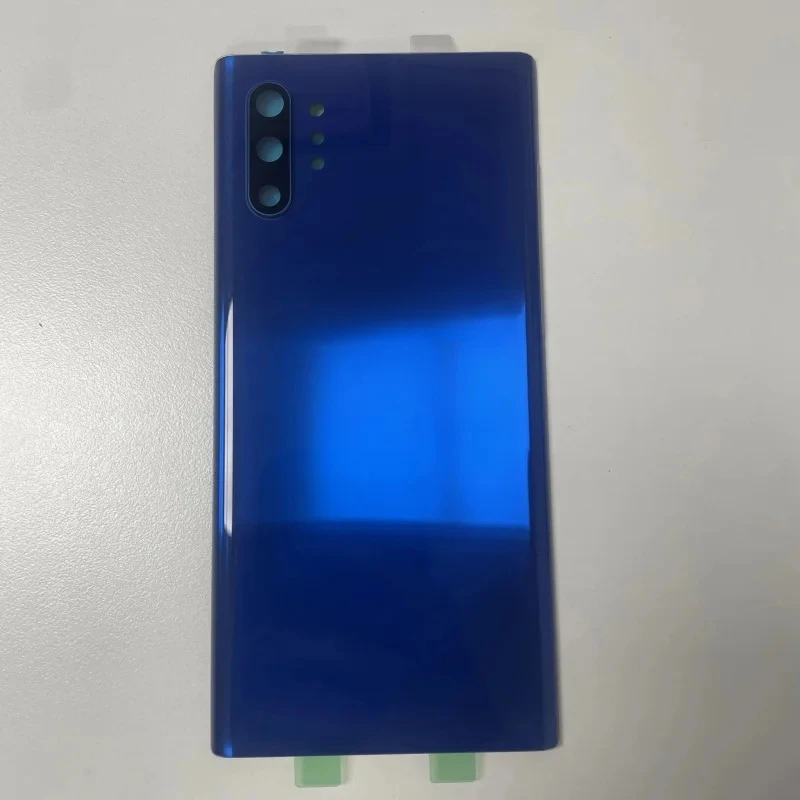 Фото Высококачественная задняя крышка аккумуляторного отсека для Samsung Galaxy Note10 N970f Note 10 Plus N975f, 3D стеклянная панель, задняя крышка корпуса, чехол для камеры №4