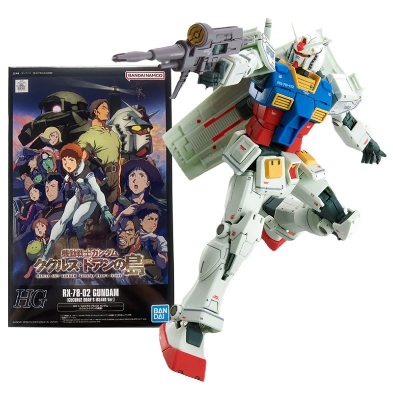 

Bandai Genuine Gunpla Action Figure Hg 1/144 Cucuruz Doan Island Rx-78-2 Gundam Model Kit Anime Action Figure Toys For Children