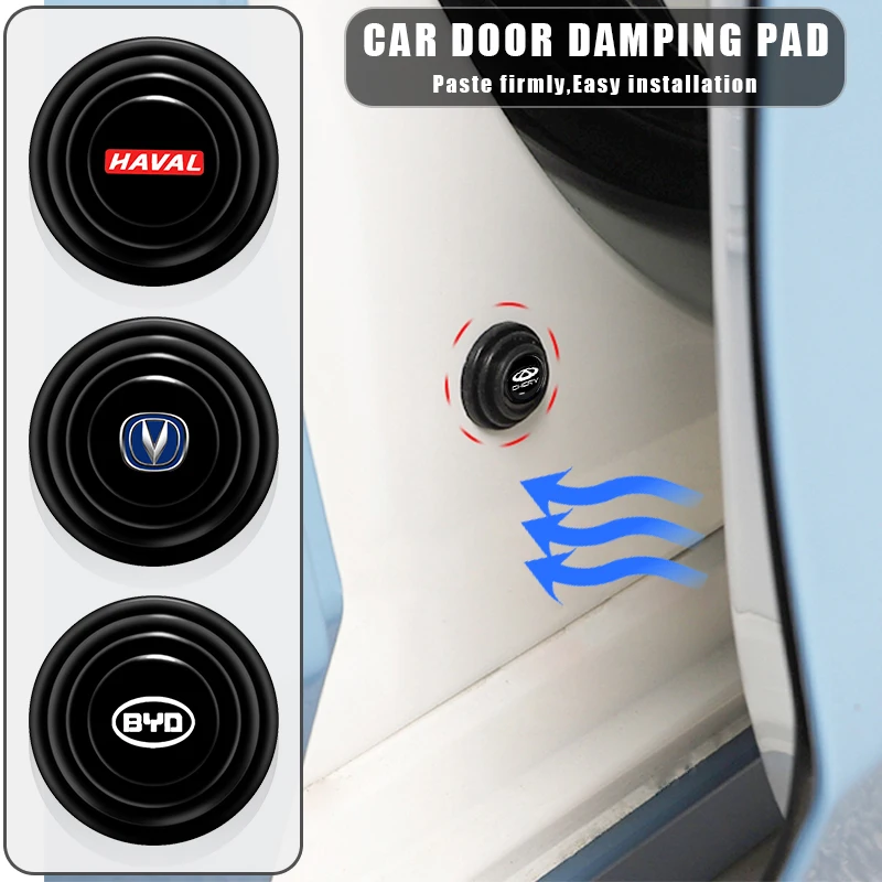 4 шт. амортизирующая прокладка для автомобильной двери буферные наклейки Ford Focus