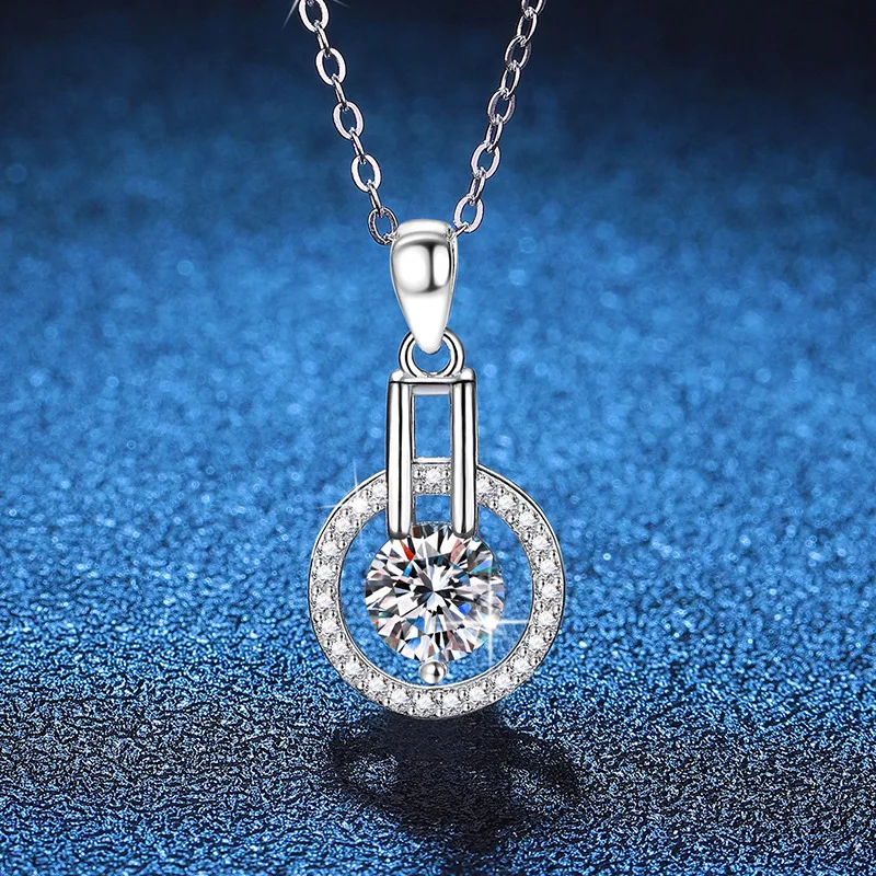 1 карат D цвет муассанит звездное ночное небо персонализированный кулон S925