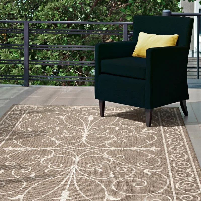 

Kathleen Krem Indoor/Outdoor Accent Rug, 3' x 5', Beige