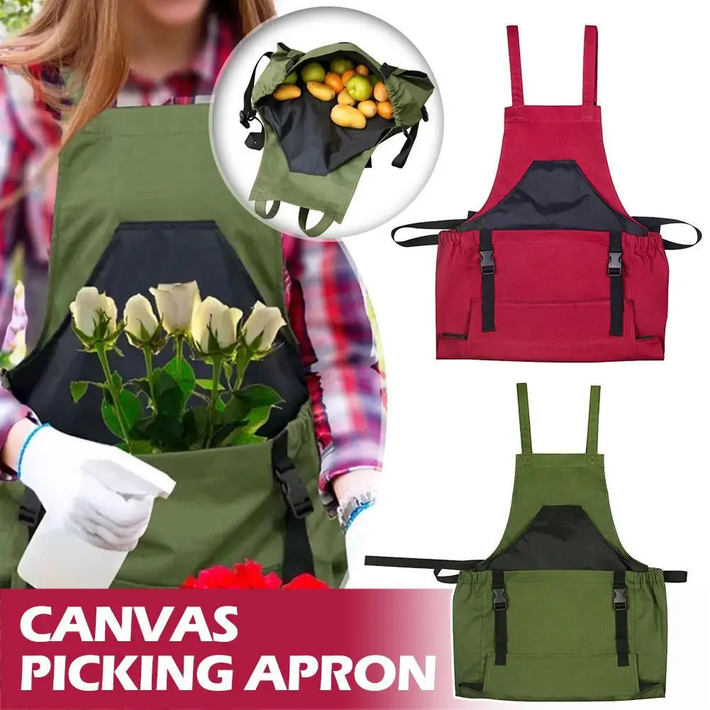 

Outdoor Planting Fruit Picking Bag Vegetable Picking Apron Housework Cleaning Multifunctional Waterproof Apron