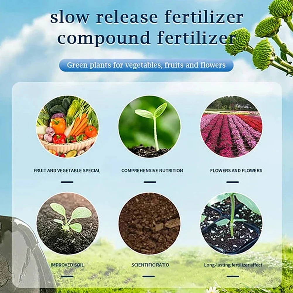 

Home Gardening Universal Slow-Release Tablet Organic-Fertilizer Plant Growth Nutrition Tablets Balanced Nutrition Healthy Growth