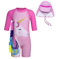 swimwear for girls 2022 cute fashion quick dry sun protection princess one piece swimsuit newborn beach costume kids clothes