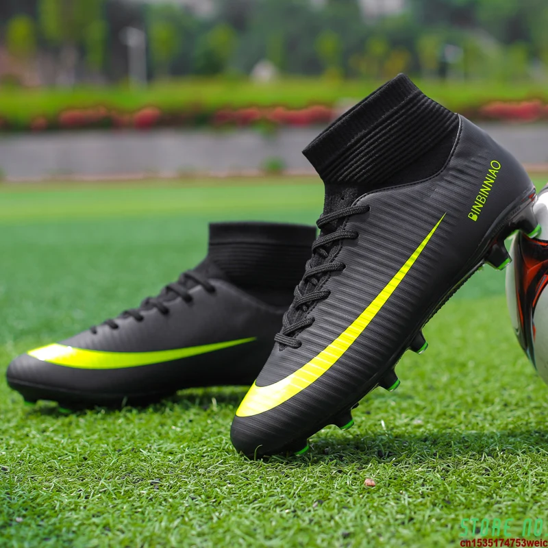 Indoor Soccer Shoes for Men Football Shoes Kids Training Sneakers Original TF AG Spikes Soccer Cleats Futsal Male Football Boots