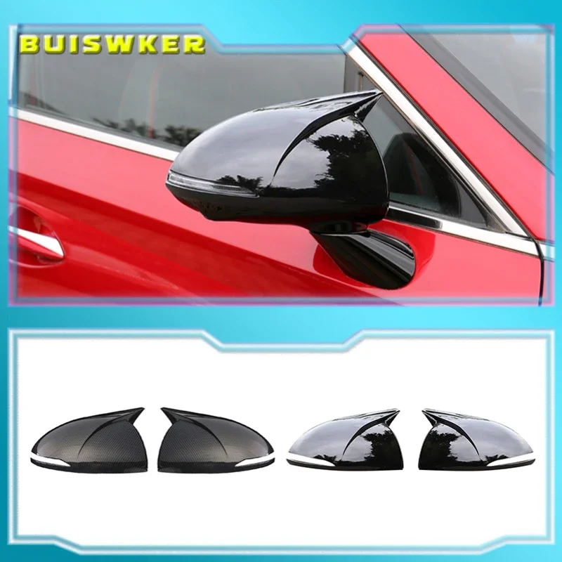 

Carbon Fiber Car Rearview Mirror Cover Side Door Mirror Shell Decoration Trim for Hyundai Sonata DN8 2020 2021
