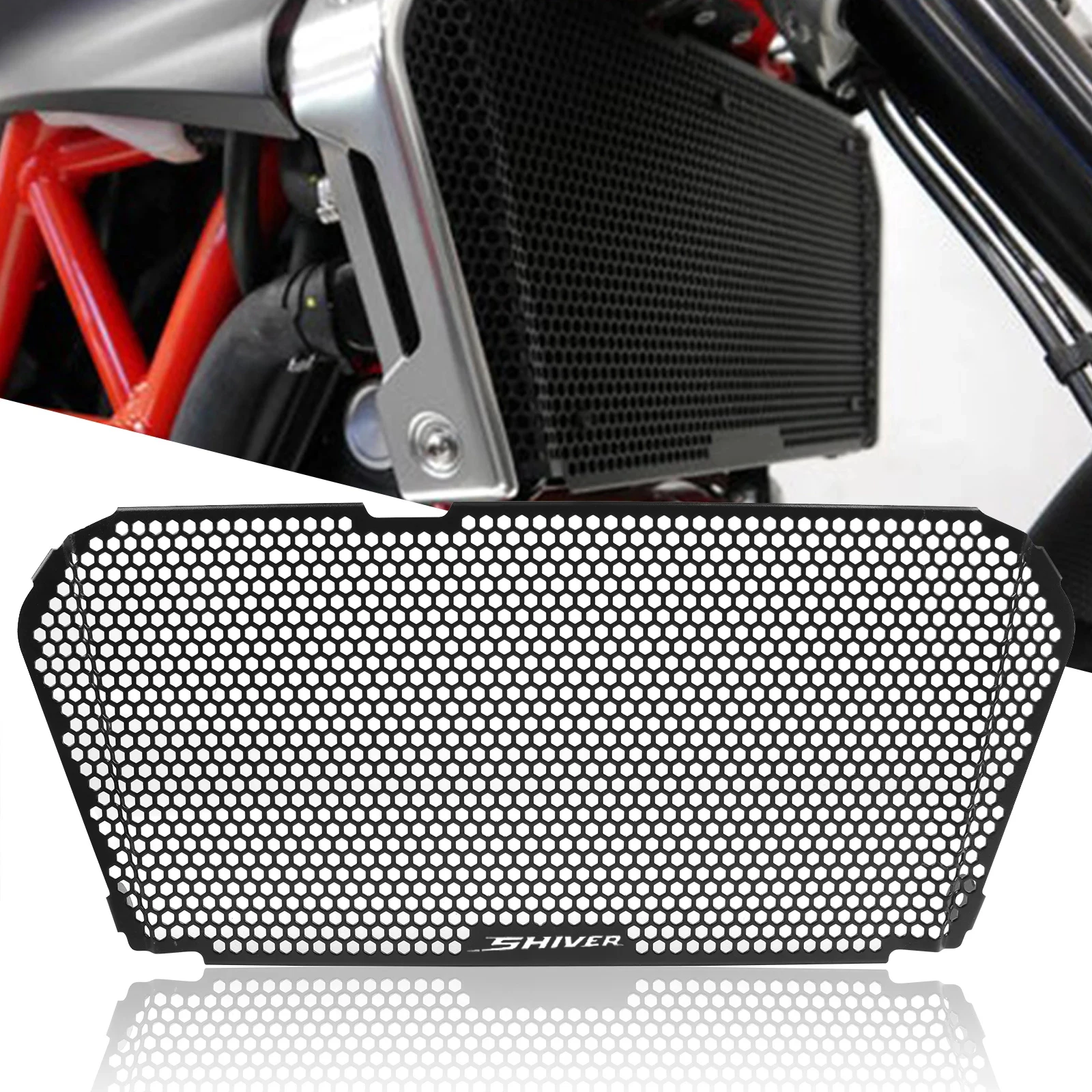 

Motorcycle Radiator Guard Grille Grill Cover Protection For Aprilia Shiver 900 2018-2021 Shiver SL750 Dorsoduro 750 2008-2018