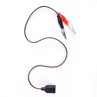 test clips clamp to usb male female connector cable crocodile electrical clip power supply extension wire adapter 60cm