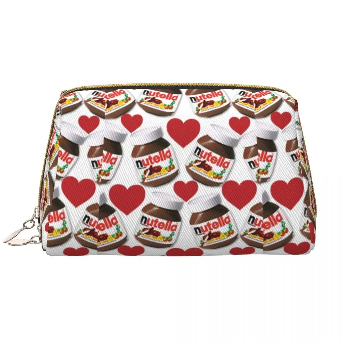 Kawaii Италия Nutellas Jar Дорожная косметичка для женщин Макияж Косметический