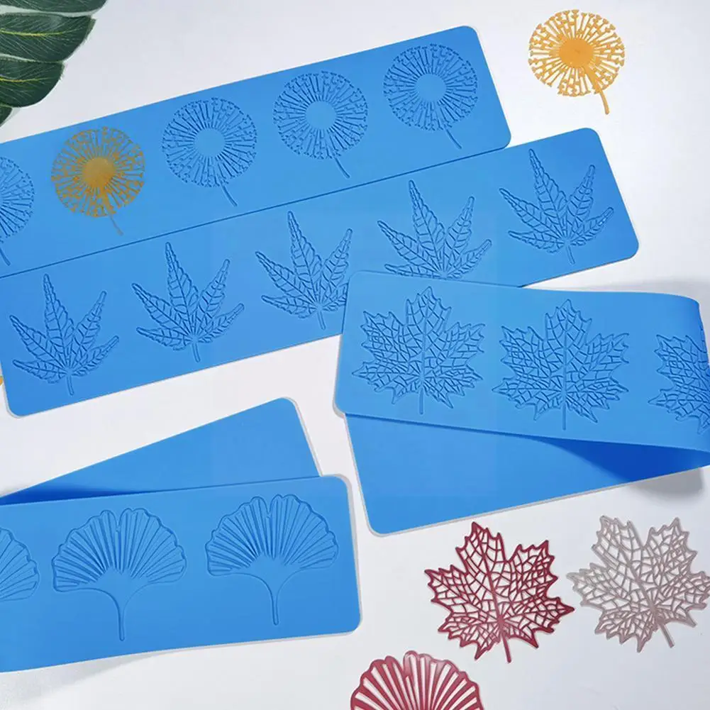 

Новинка, 1 шт., силиконовая форма для торта, форма для выпечки, украшение для торта, Кленовая граница, фотоформа, форма «сделай сам» для шокола...