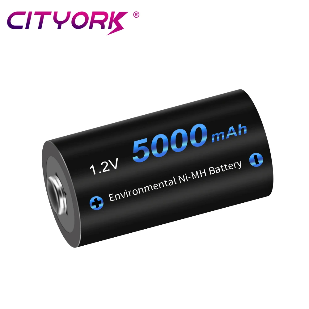 CITYORK 1 2 В размер C перезаряжаемая батарея 5000 мАч Ni-MH LR14 R14 батареи Cell для газовой