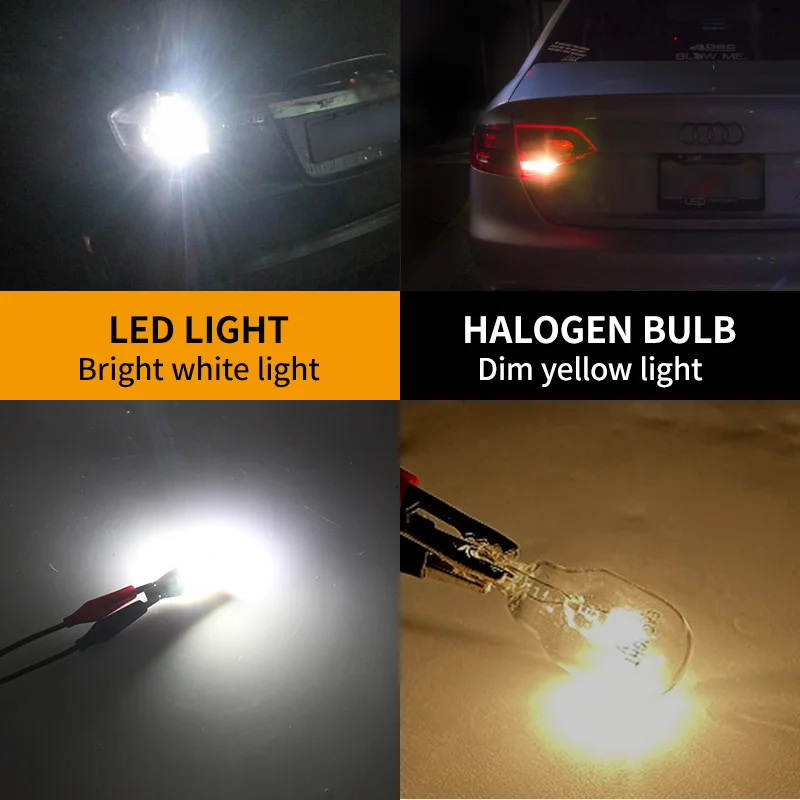 Фото 4×LED-лампы заднего хода T15 W16W 921 912 для Nissan Altima/Frontier/Maxima/Titan/GT-R/Terrano D10/Tiida C12 C13/Quest №5