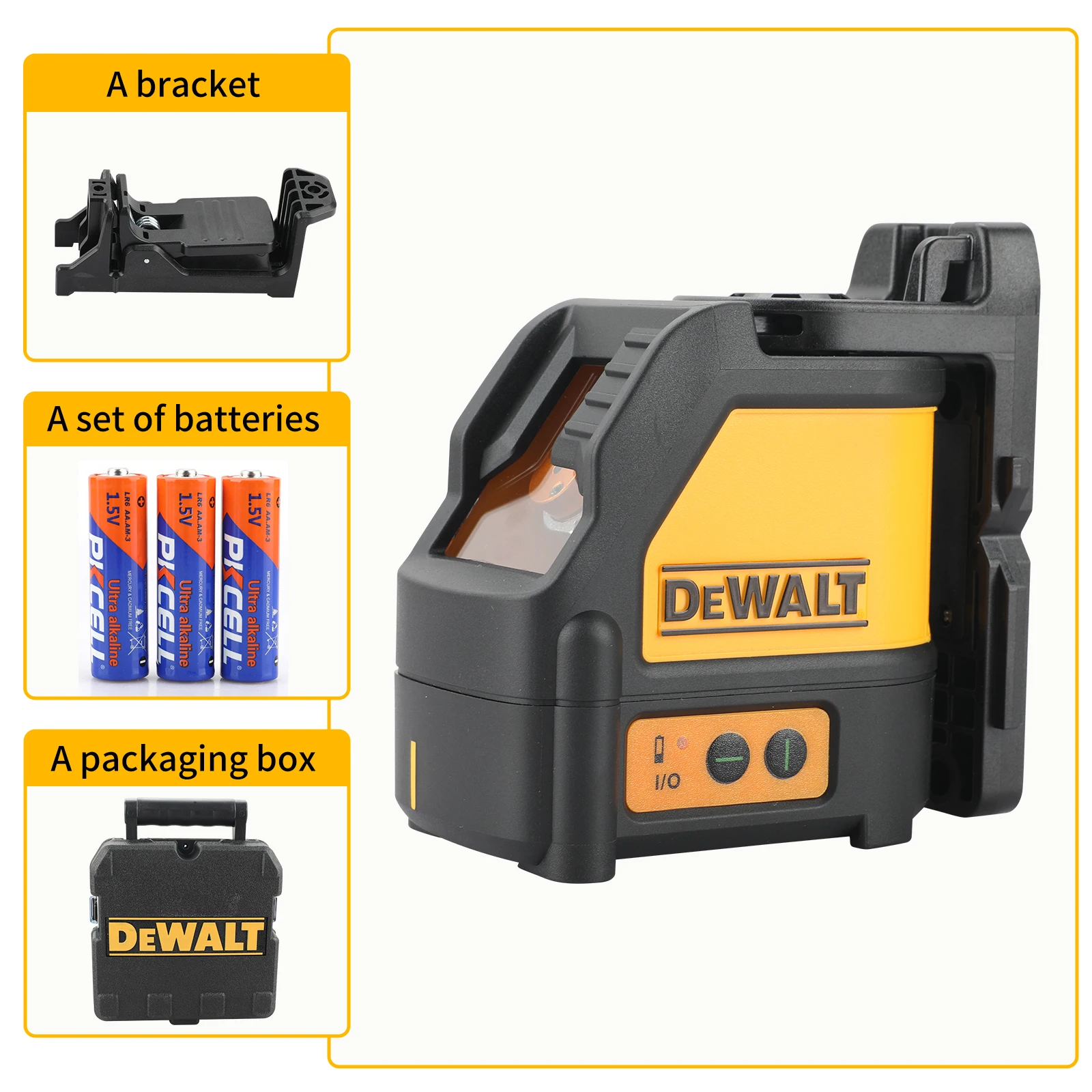 

Лазерный уровень DEWALT DW088CG 2 линии зеленый луч