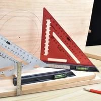 triangular ruler detachable aluminum alloy angle protractor speed metric square measuring ruler for building framing tools gauge