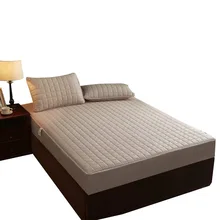 Six sided all inclusive folha de cama de uma peça zip tipo protetor de colchão destacável algodão acolchoado colcha antiderrapante (3)