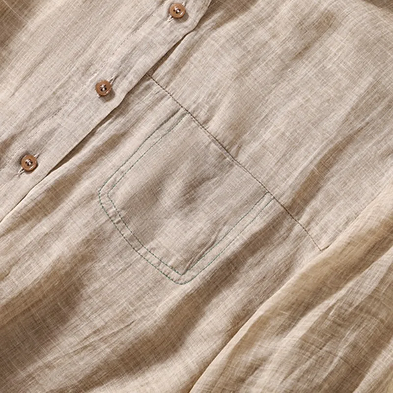 Женская рубашка с отложным воротником повседневная однобортная блузка из хлопка