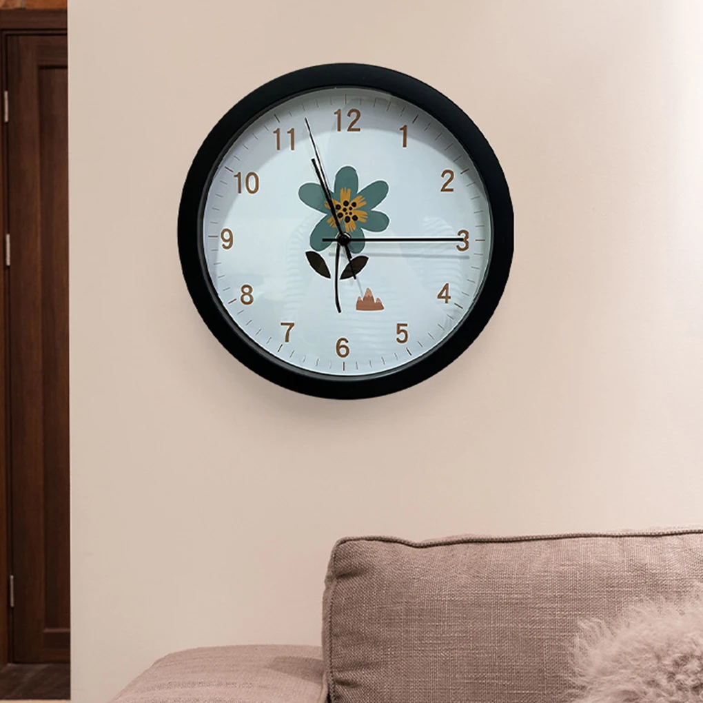 

Fashion Wall Clock Silent Timepiece Art Clocks Round Watch Battery-Operated Non-Ticking Hanging Watches Living Room