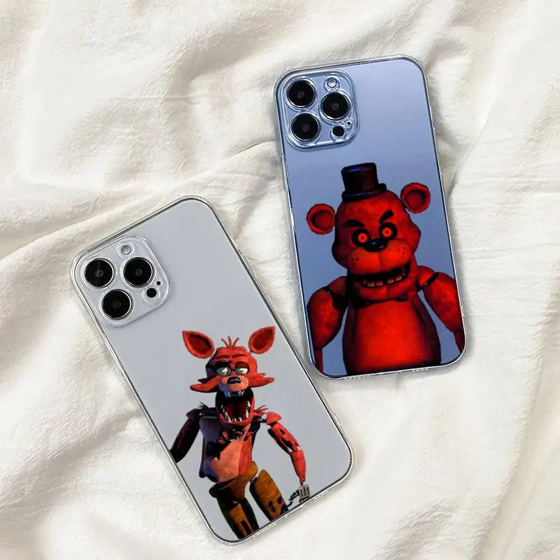 Five N-Nights Game at F-Freddy's horrible Phone Case For Samsung GalaxyS20 S21 S22 S23 FE Lite Plus A71 Note20 Transparent Shell