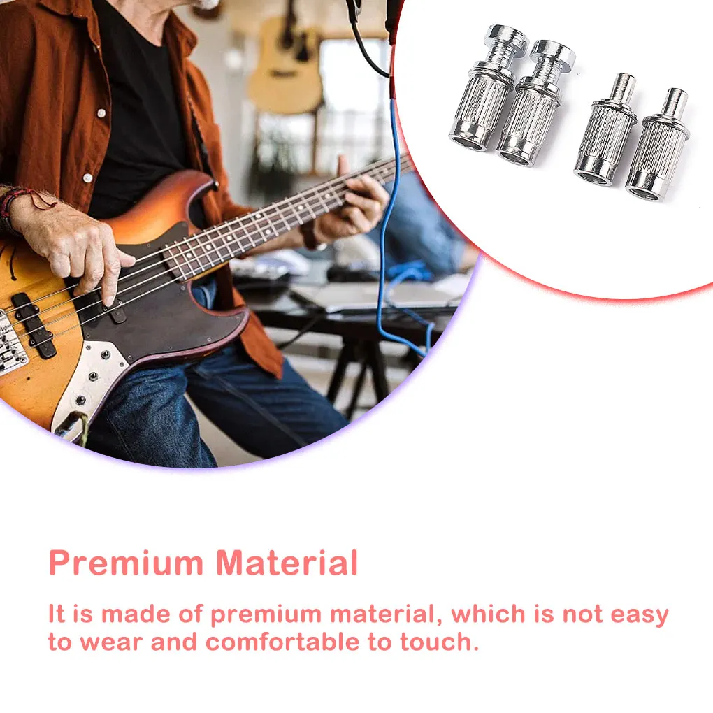 

4 шт., маленькие Серебристые Металлические гитарные гитары