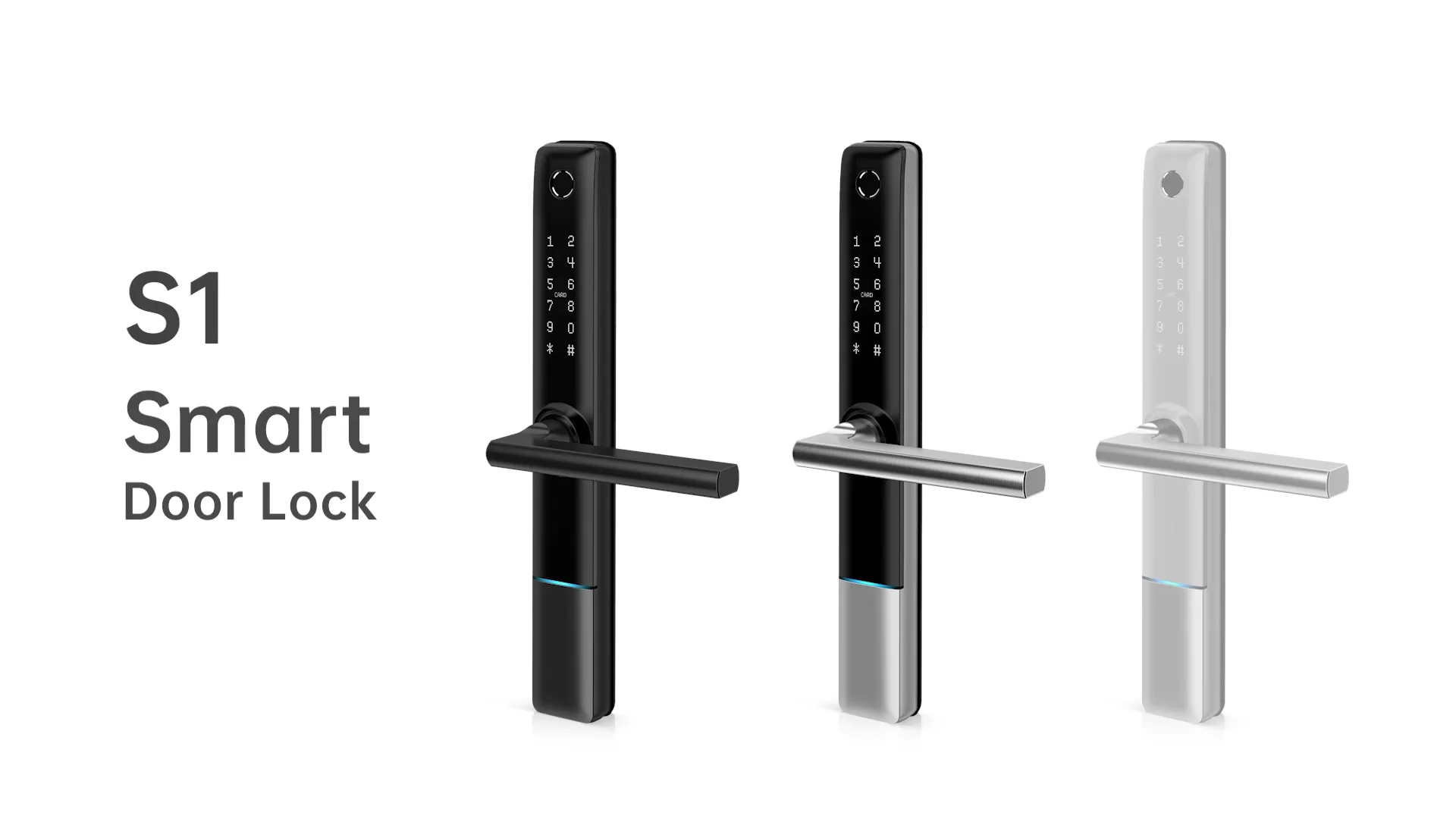 Enlarge New style ttlock app home waterproof anti-theft wifi fingerprint smart door lock