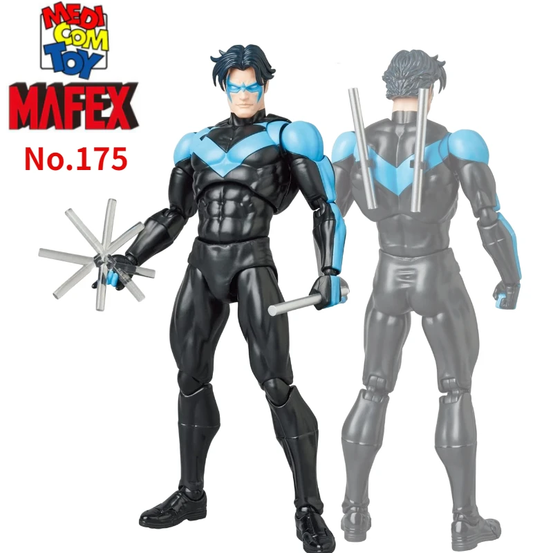 

In Stock Medicom MAFEX No.175 Batman Hush Ver. Nightwing 1/12 6-inch 15CM Action Figures Toy Gift Collection Hobby with Box