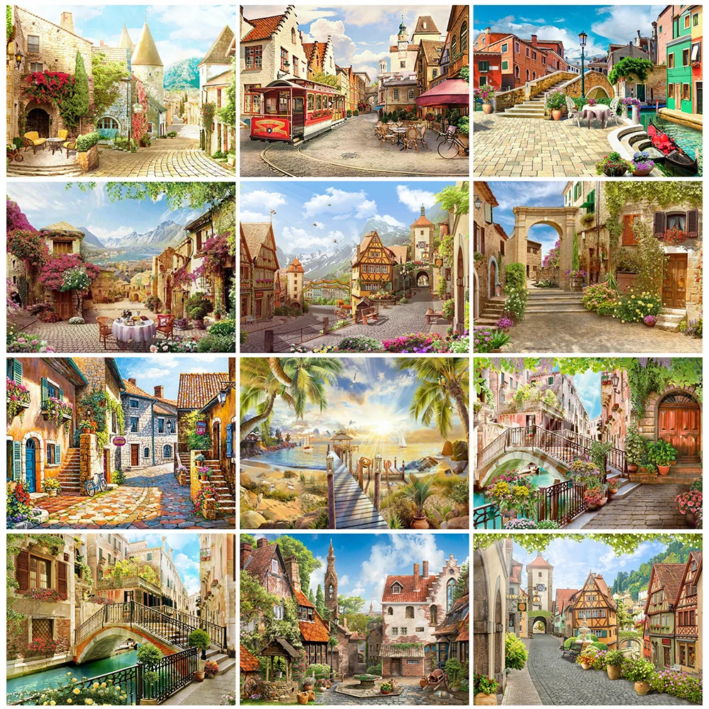 

Алмазная мозаика EverShine, картина из искусственных страз, живописная картина, вышивка крестиком, картина в виде квадратного города 5D, настенно...