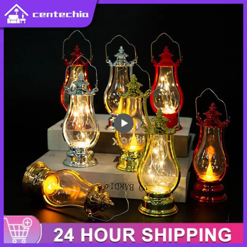 

1~5PCS Retro LED Oil Lamp Wine Pot-shaped Copper Wire String Light Portable Night Lights Multicolor interior Decorative Desk