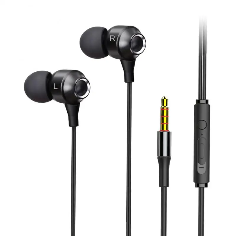 

3.5mm Wired Earphones In-Ear Earbuds Stereo Bass Headphone For Huawei Xiaomi Computer Live K-sing Sound Card Headset Cable