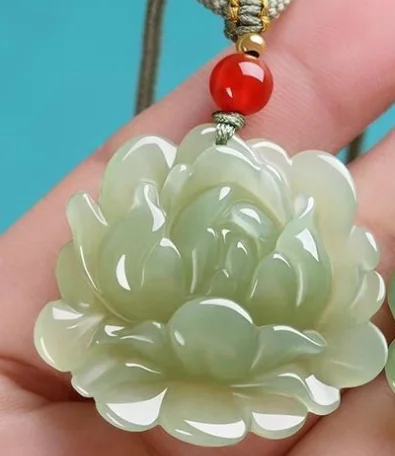 Нефритовый подвеска цветок лотоса MC
