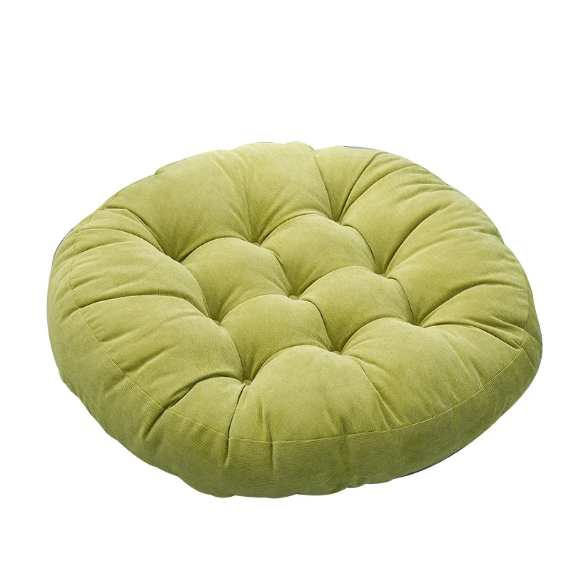 

Japanese-Style Simple Corduroy Fabric round Cushion Lazy Sofa Tatami Mat Thick Futon Solid Breathable Thickened Feather Velvet