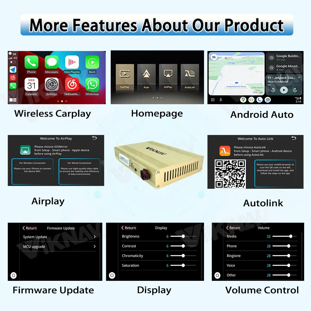 Фото Автомобильный радиоприемник Linux с интерфейсом для Chrysler 300c 2012-2016 CarPlay Android Auto Ariplay Mirror Link №4