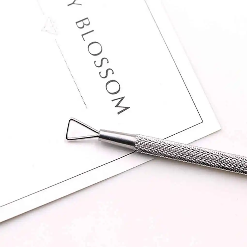 

Триммер для удаления кутикулы из нержавеющей стали, ручка для удаления омертвевшей кожи, импульсный Съемник геля для ногтей