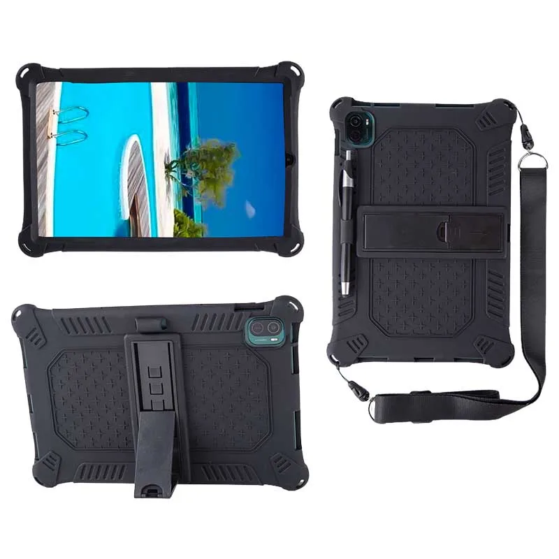 

Tablet Case For Samsung Galaxy Tab S8 2022 11.0" SM-X706 SM-X700 Anti-Drop Protection Soft Silicon Stand Holder