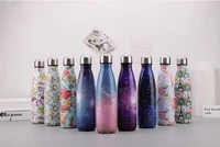 3505007501000ml double wall stainles steel water bottle thermos keep hot and cold insulated vacuum flask for sport