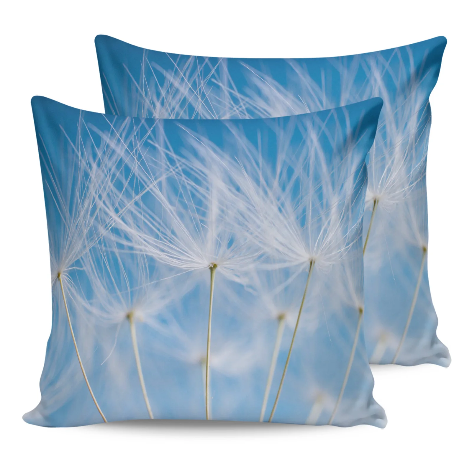 

Dandelion Plant Sky Pillow Case Home Sofa Decor Cushion Cover for Living Room Printed Two Piece Set Decorative Pillowcases