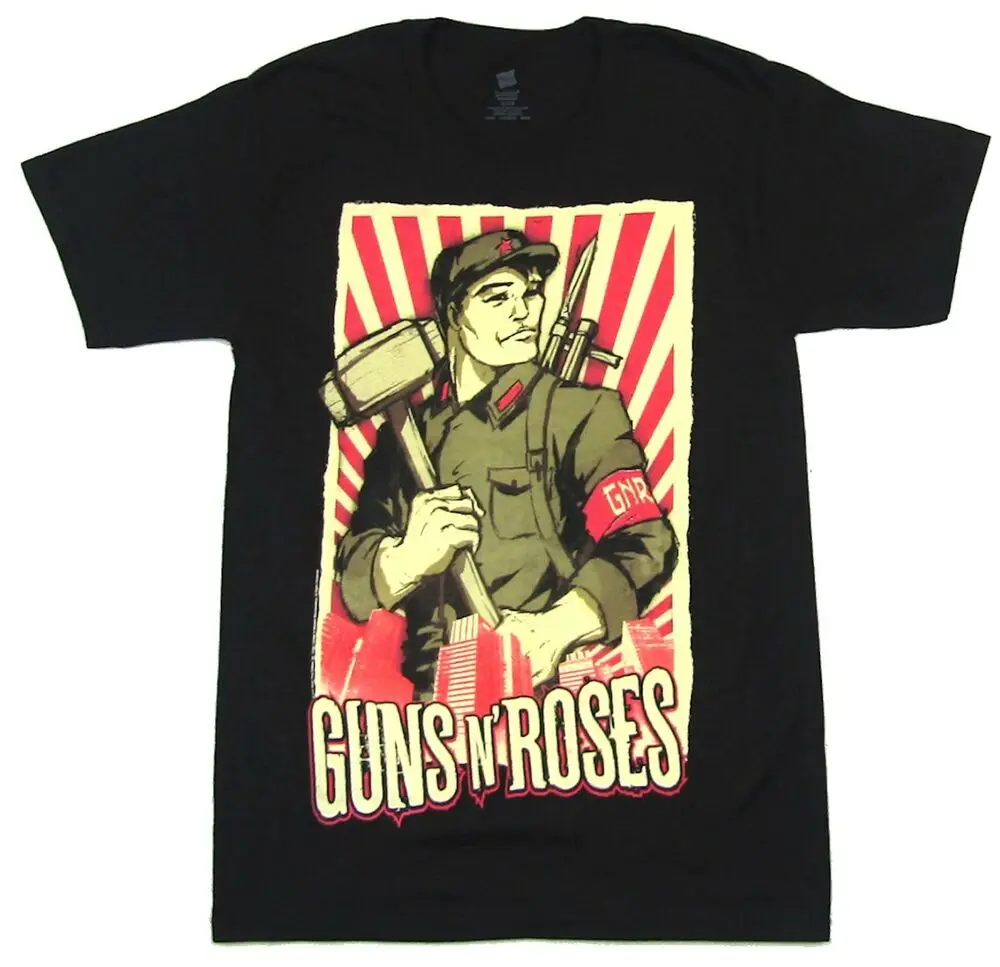 

Guns N Roses Propaganda 2011 Tour FL-UT Black T Shirt New GnR Merch
