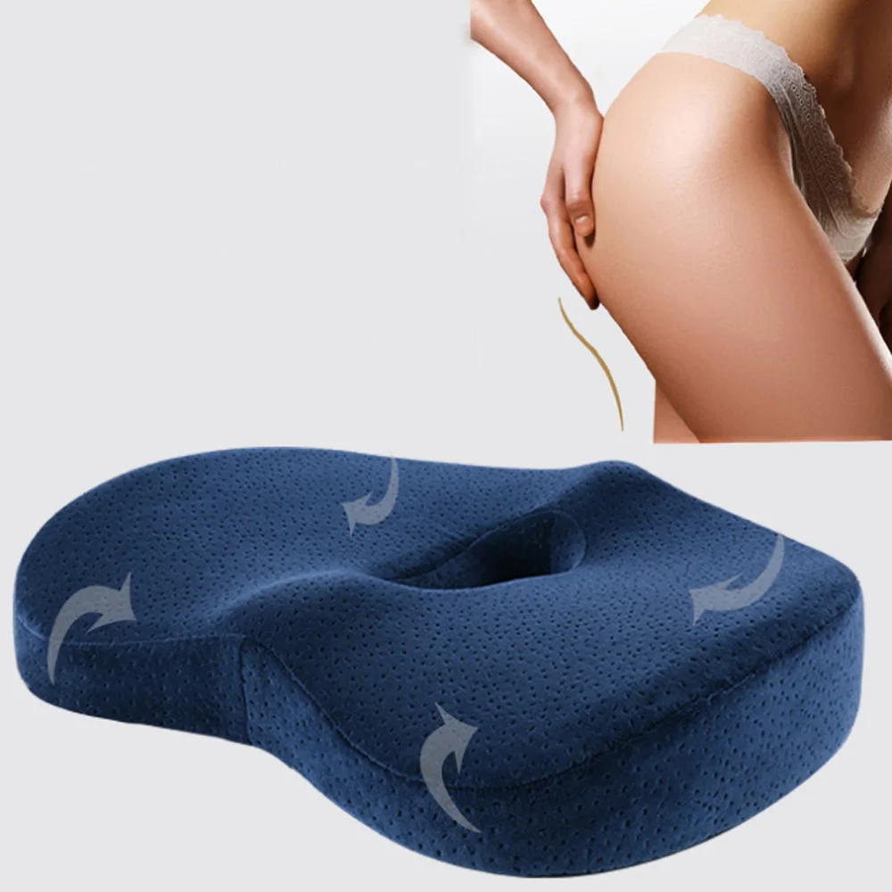 

Multifunctional Sedentary Comfortable Massage Cushion Home Car Office Butt Cushion Memory Sponge Pregnant Woman Butt Pad