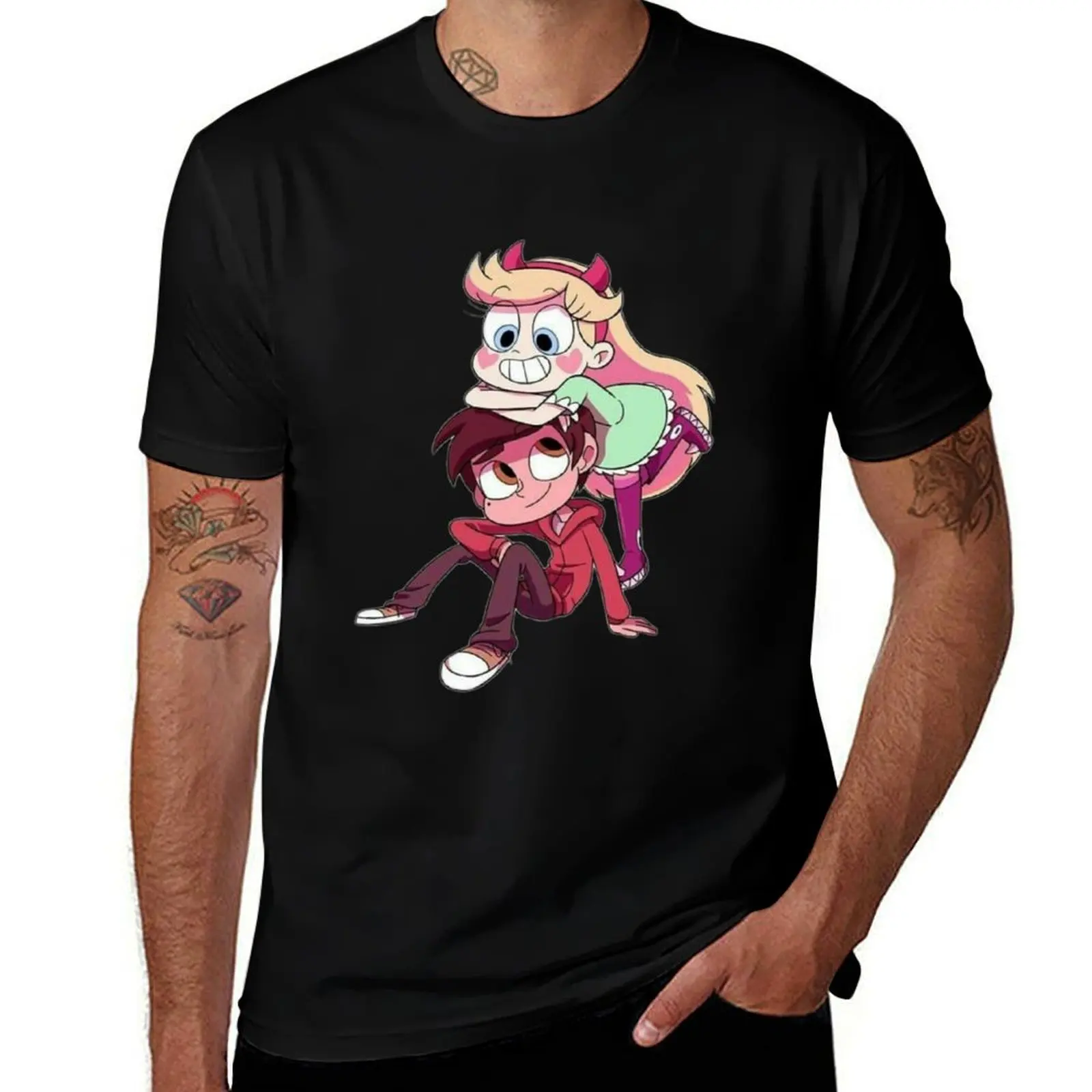 Фото Футболка Starco Cute Love, повседневная, свободного кроя, летняя футболка. №1