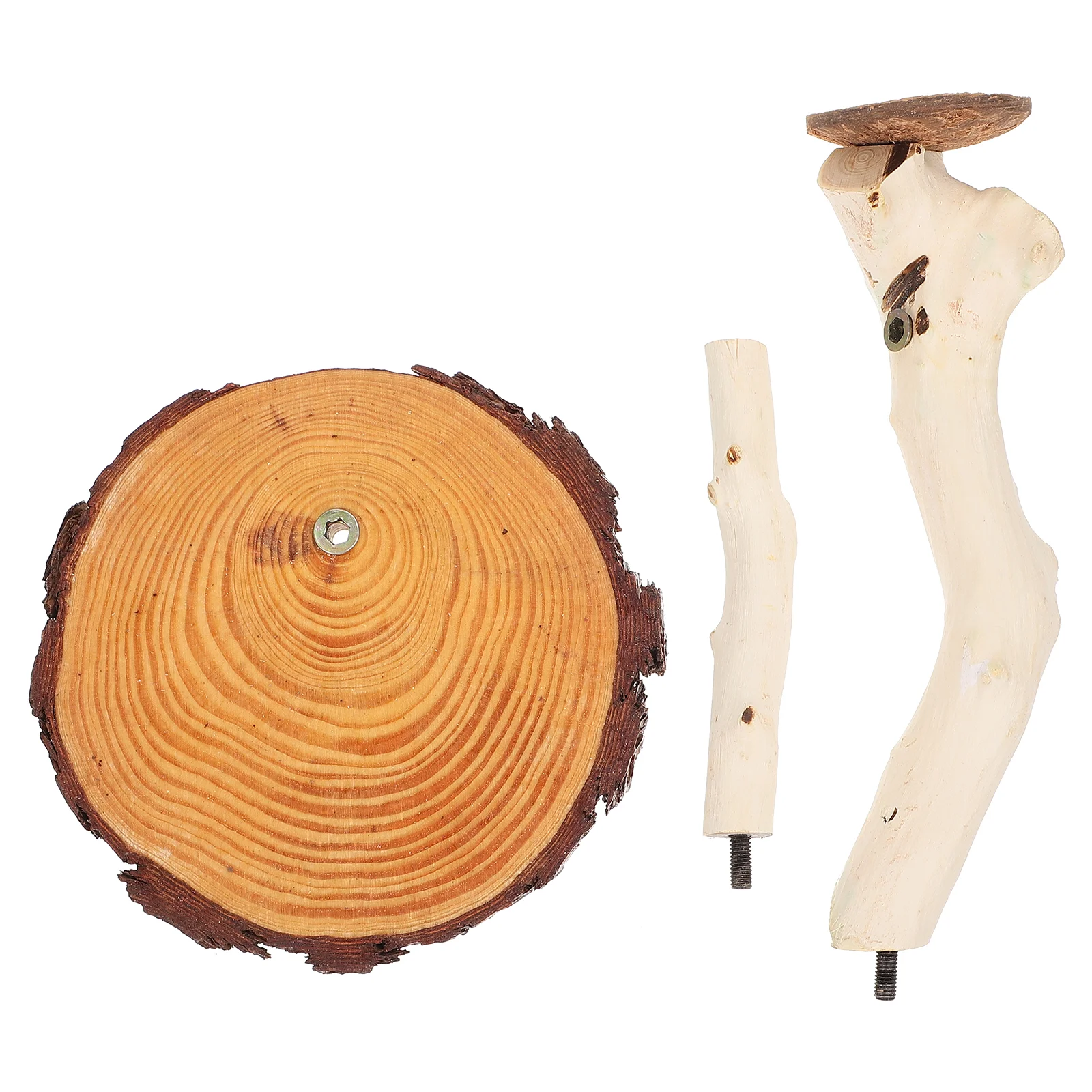 

Desktop Accessories Bird Cage Toys Accessories Parrot Stand Rack Toys Bird Standing Stick Wood Exercise Play Perch