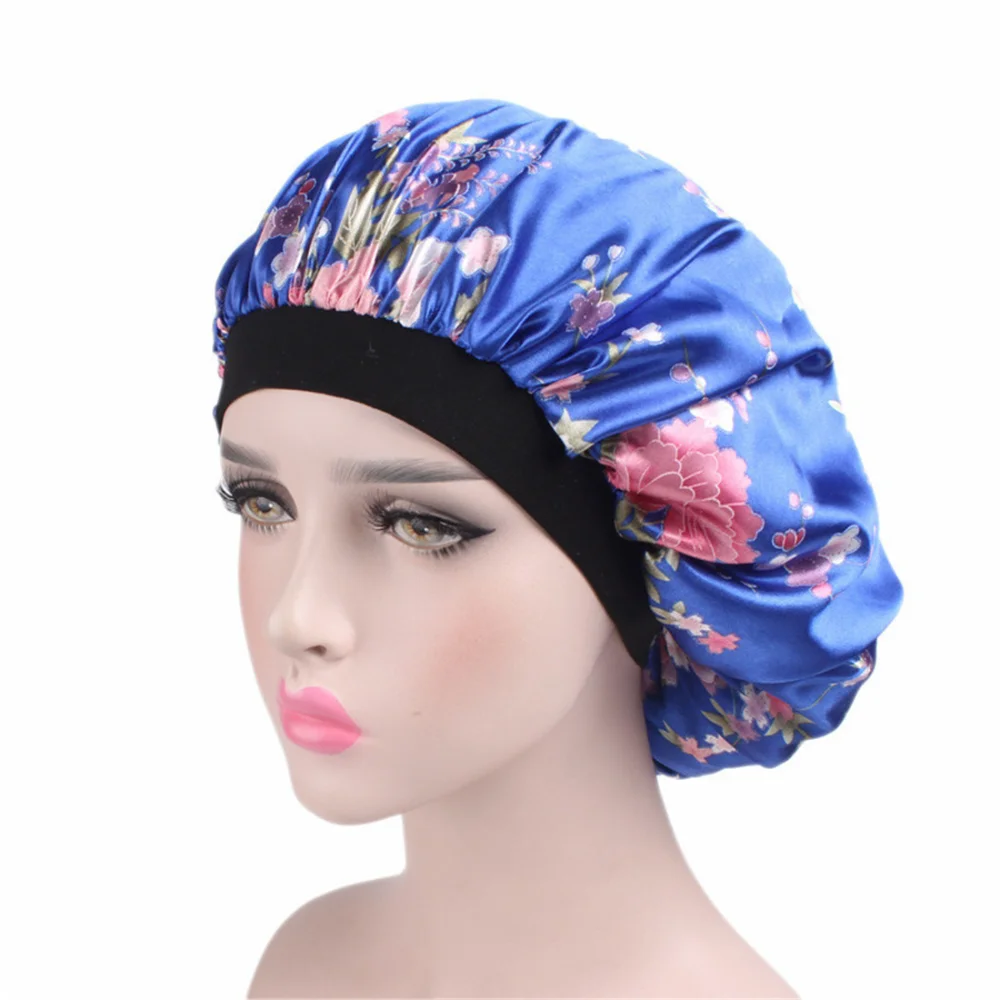 

Satin Hair Caps for Sleeping Women Double Layer Headwear Cover Hat Bath Curly Hair Styling Accessories Hair Cap for Sleeping 1pc