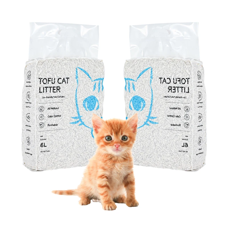 

Натуральные кукурузные кошачьи лотки из тофу, 6 л