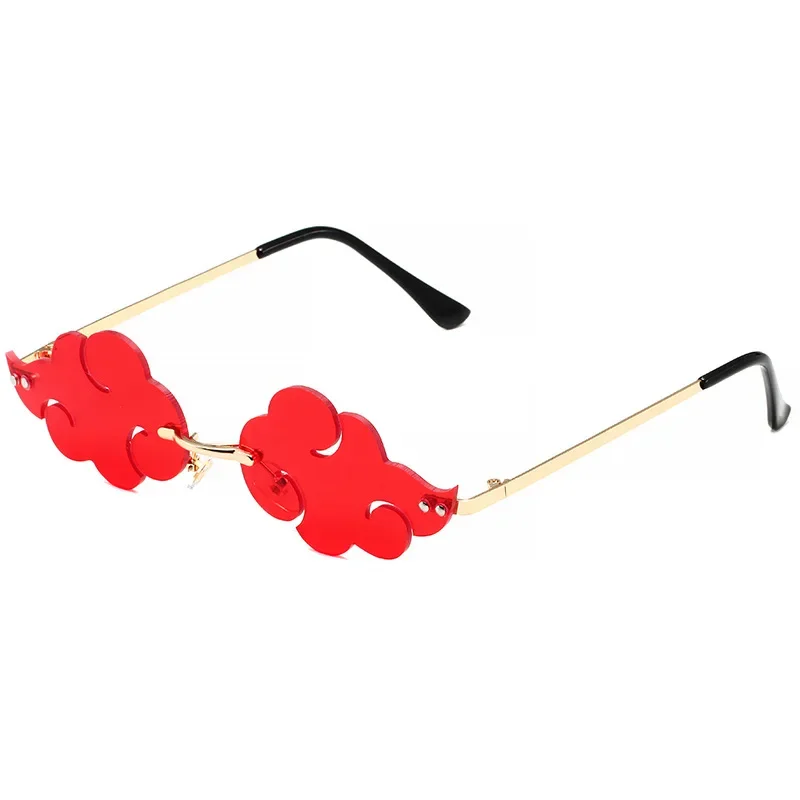 SN55Аниме Ninja Akatsuki Red Cloud солнцезащитные очки для косплея индивидуальные