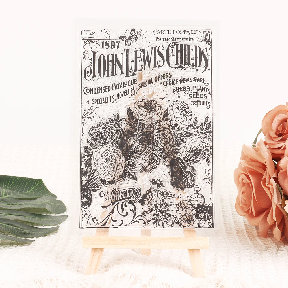 Прозрачные силиконовые штампы в стиле архитектуры/животных/цветов для