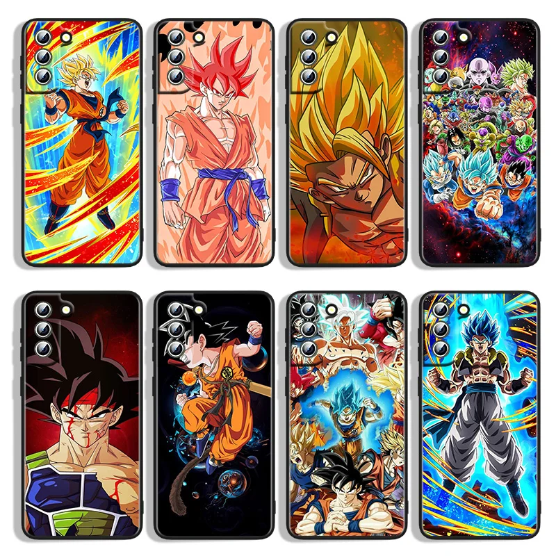 

Hot Anime Dragon Ball Goku For Samsung Galaxy S22 S21 S20 FE Ultra S10e S10 S9 S8 S7 S6 Edge Plus Black Soft Phone Case Capa