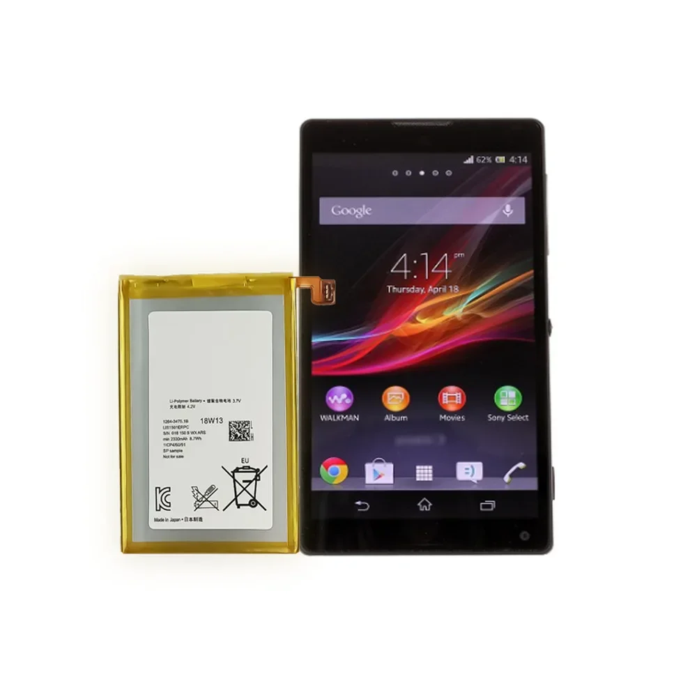 Высококачественная сменная батарея для Sony 1264-3476 Xperia ZL L35H C6502 LIS1501ERPC новые батареи