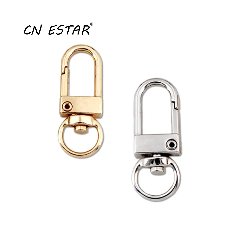 

Застежка-карабин золотого цвета для ключей, 10 шт.